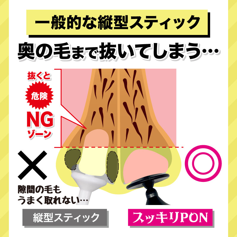 スッキリPON 鼻毛取り(PPカップ)│鼻毛が根こそぎ取れて超スッキリ