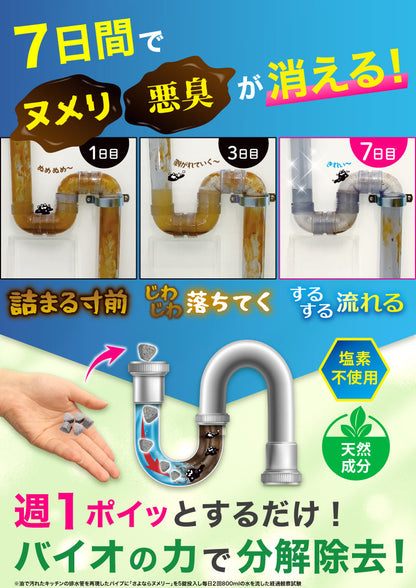【2個セット】 さよならヌメリー  50錠入り ボトルタイプ │水回りのヌメリ・ニオイを除去予防！