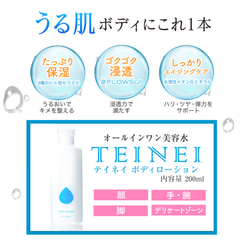うる肌ボディにこれ1本。オールインワン美容水TEINEI